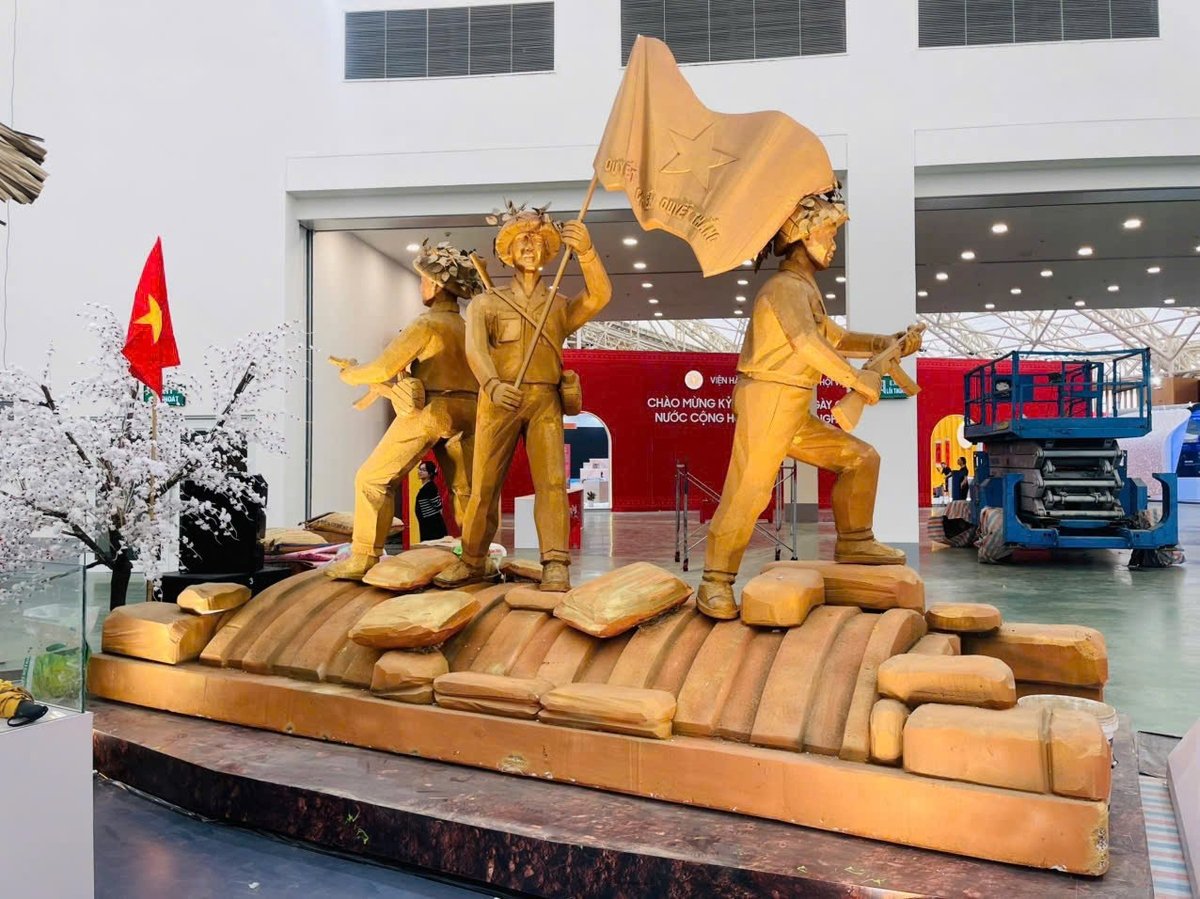 Không gian triển lãm Điện Biên mang đậm dấu ấn văn hóa, lịch sử. Ảnh: Hoàng Châu. Không gian triển lãm Điện Biên mang đậm dấu ấn văn hóa, lịch sử. Ảnh: Hoàng Châu.