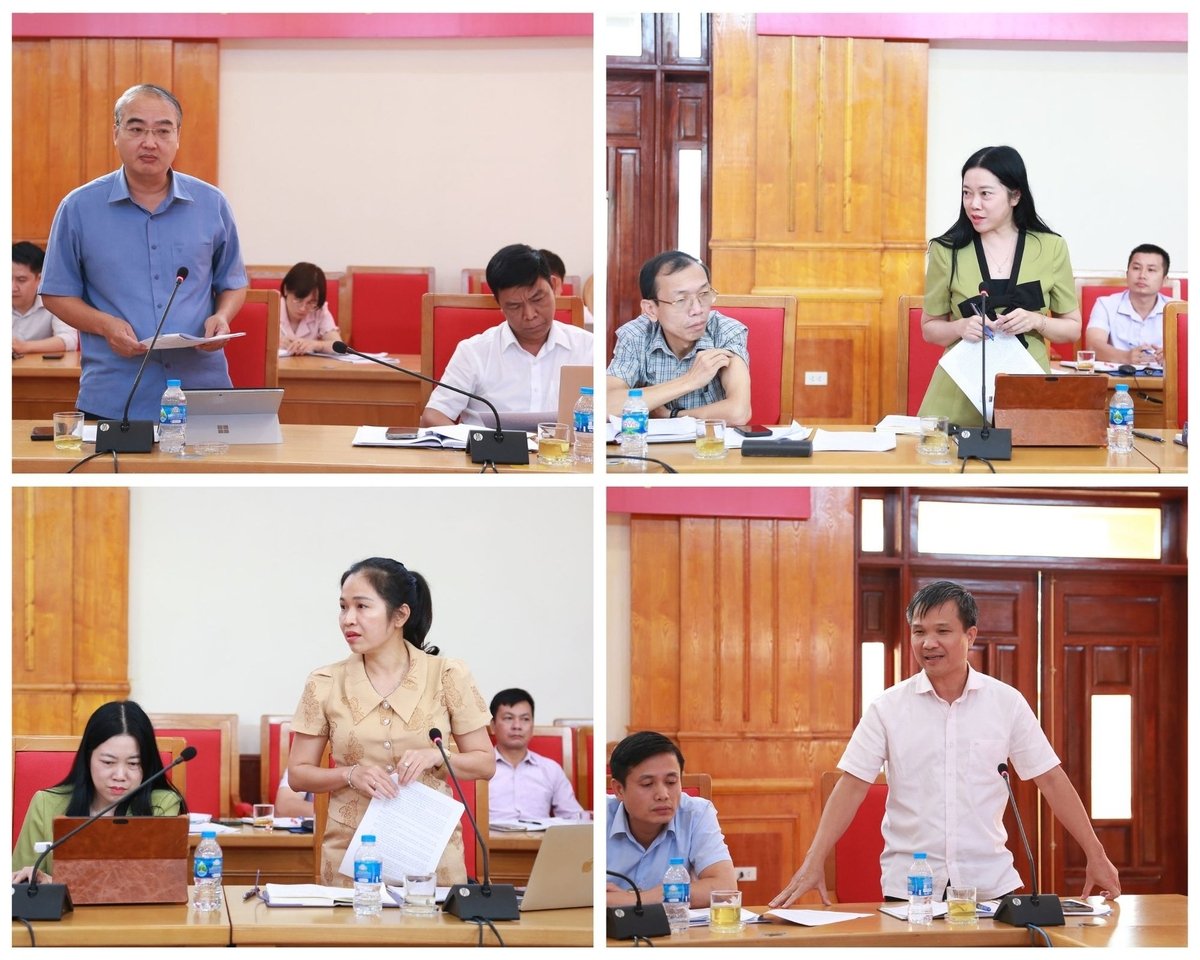 Ban Giám đốc Sở trực tiếp lắng nghe, phân tích, giải đáp từng vấn đề của các phòng chuyên môn, các đơn vị của Sở. Ảnh: Thanh Ngà. Ban Giám đốc Sở trực tiếp lắng nghe, phân tích, giải đáp từng vấn đề của các phòng chuyên môn, các đơn vị của Sở. Ảnh: Thanh Ngà.