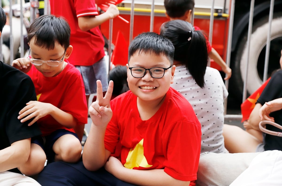 Đặng Gia Hưng, học sinh lớp 7, nhà ở Kim Văn - Kim Lũ. Ảnh: Khương Trung.