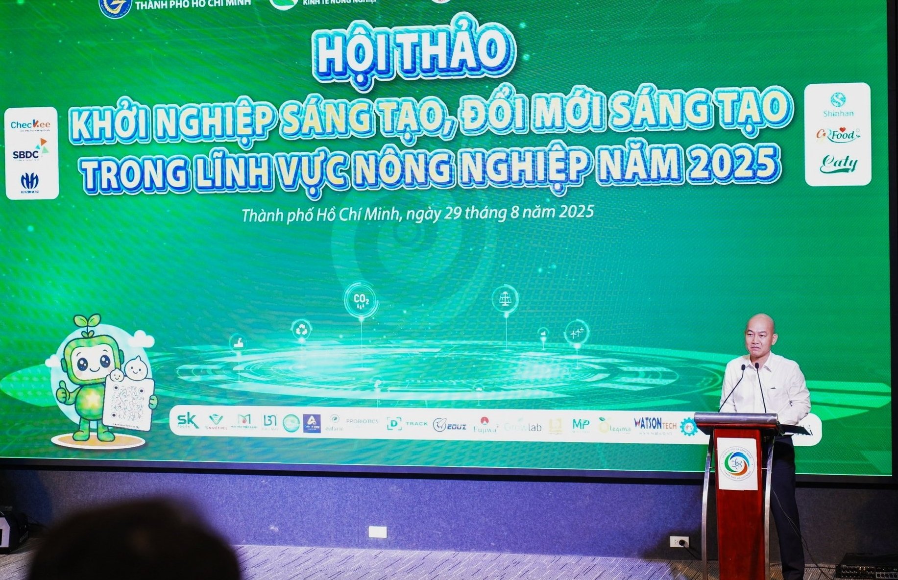 Ông Nguyễn Nguyên Phương, Phó Giám đốc Sở Công thương TP. HCM, phát biểu tại Hội thảo. Ảnh: Sở Công thương TP. HCM. Ông Nguyễn Nguyên Phương, Phó Giám đốc Sở Công thương TP. HCM, phát biểu tại Hội thảo. Ảnh: Sở Công thương TP. HCM.