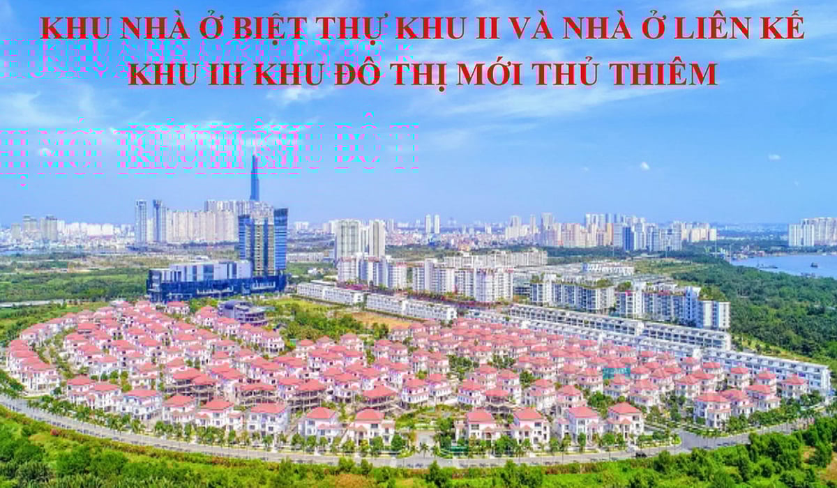 Toàn cảnh Khu nhà ở thấp tầng Khu II và Khu III thuộc một phần dự án Khu đô thị mới Thủ Thiêm do Công ty Cổ phần Đầu tư Địa ốc Đại Quang Minh làm chủ đầu tư. Ảnh: Sở NN&MT TP.HCM. Toàn cảnh Khu nhà ở thấp tầng Khu II và Khu III thuộc một phần dự án Khu đô thị mới Thủ Thiêm do Công ty Cổ phần Đầu tư Địa ốc Đại Quang Minh làm chủ đầu tư. Ảnh: Sở NN&MT TP.HCM.