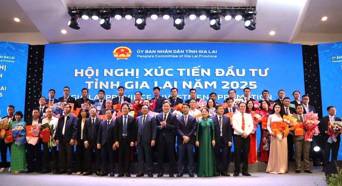 Hội nghị Xúc tiến đầu tư tỉnh Gia Lai năm 2025. Ảnh: Đăng Lâm Hội nghị Xúc tiến đầu tư tỉnh Gia Lai năm 2025. Ảnh: Đăng Lâm