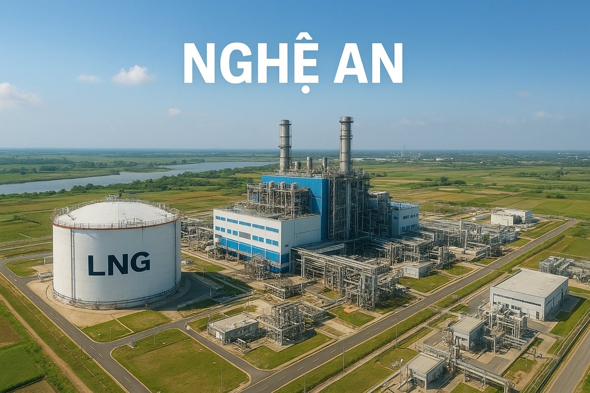 Mô hình Nhà máy điện khí LNG tại Quỳnh Lập, tỉnh Nghệ An. Ảnh: ChatGPT. Mô hình Nhà máy điện khí LNG tại Quỳnh Lập, tỉnh Nghệ An. Ảnh: ChatGPT.