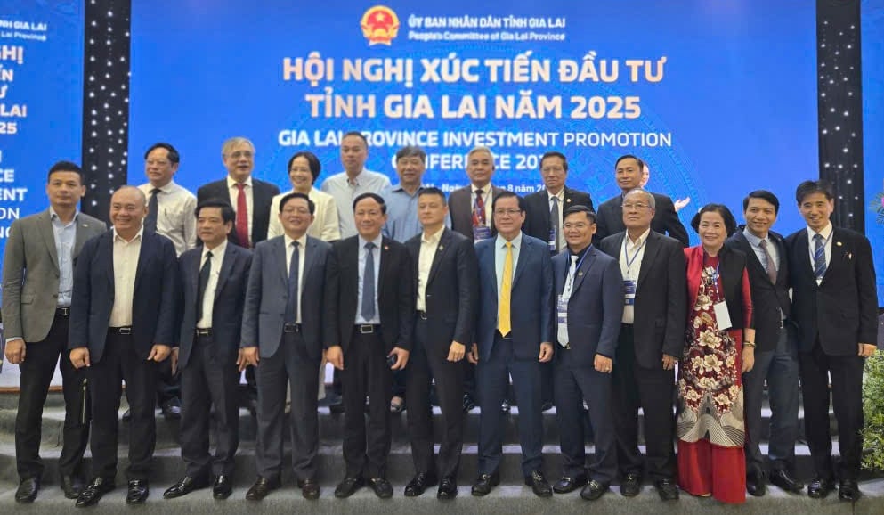 Các đại biểu dự Hội nghị Xúc tiến đầu tư tỉnh Gia Lai năm 2025. Ảnh: VRG.