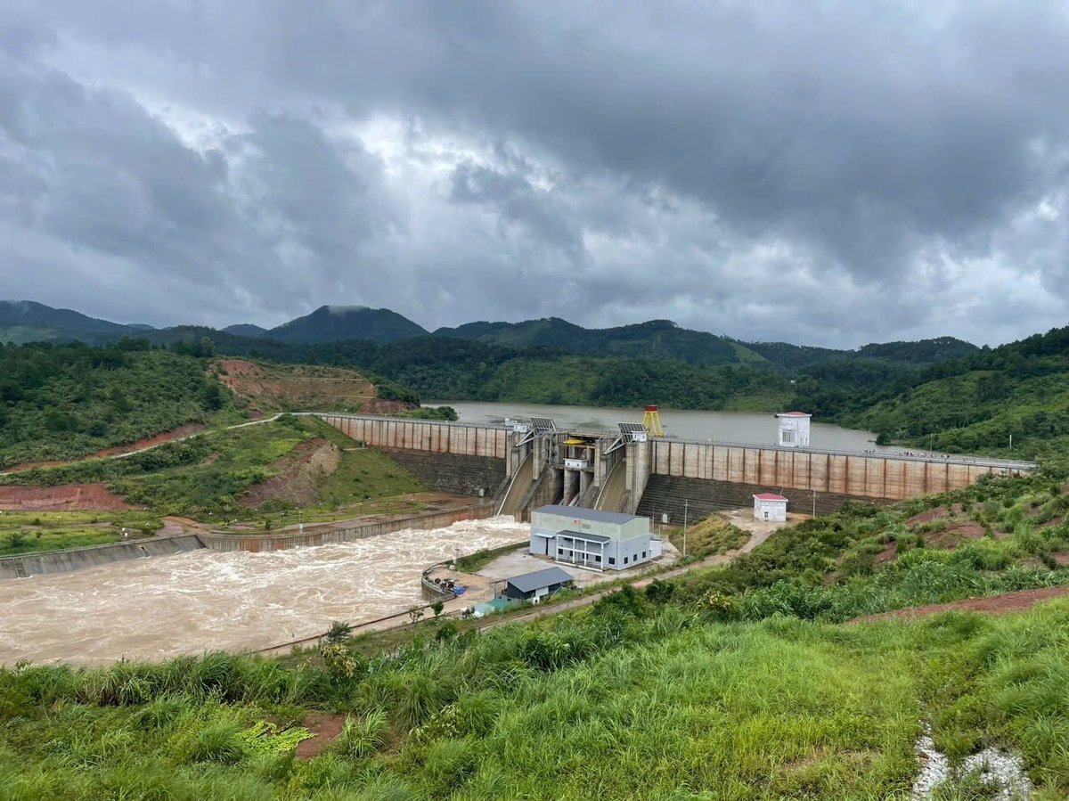 Đập hồ chứa nước Bản Lải được xây dựng bằng bê tông đầm lăn, giúp rút ngắn thời gian hoàn thành 8 tháng. Ảnh: ĐT. Đập hồ chứa nước Bản Lải được xây dựng bằng bê tông đầm lăn, giúp rút ngắn thời gian hoàn thành 8 tháng. Ảnh: ĐT.