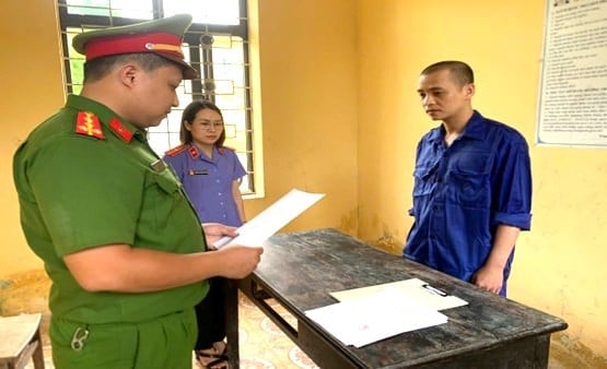 Cơ quan Cảnh sát điều tra đã ra quyết định khởi tố bị can đối với Nguyễn Đức Cường. Ảnh: Công an tỉnh Ninh Bình. Cơ quan Cảnh sát điều tra đã ra quyết định khởi tố bị can đối với Nguyễn Đức Cường. Ảnh: Công an tỉnh Ninh Bình.