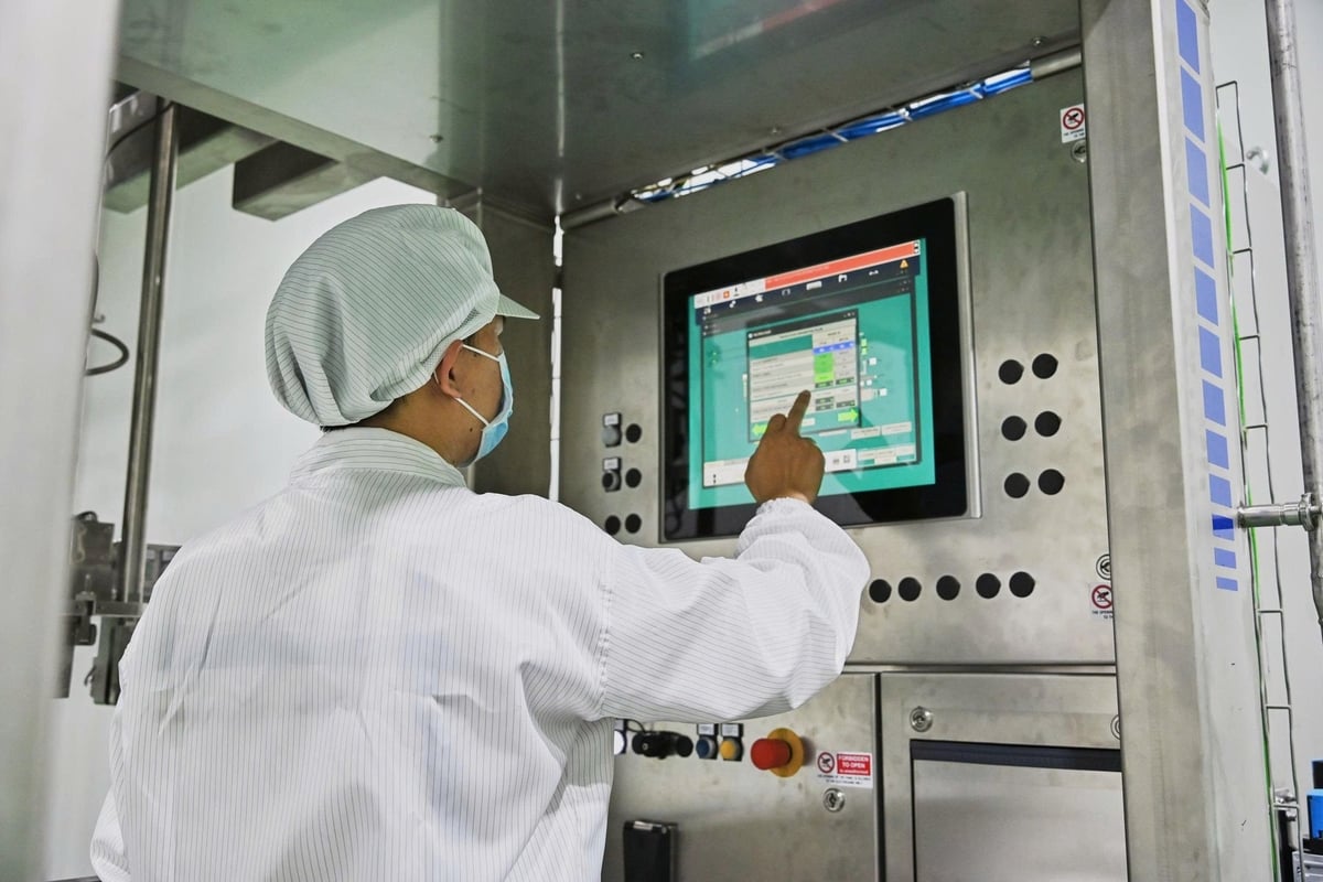 Sao Mai đầu tư mạnh mẽ vào công nghệ chế biến hiện đại để nâng cao chất lượng sản phẩm. Ảnh: PV.