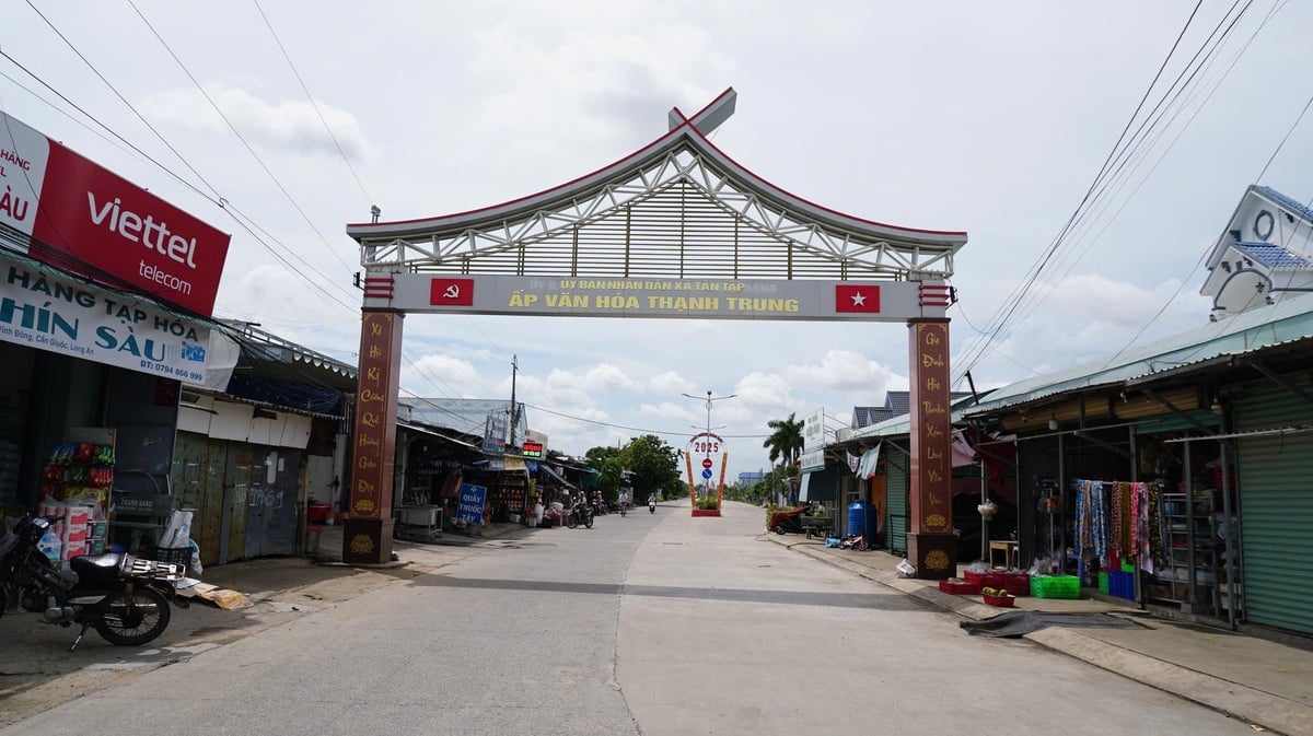 Một góc trung tâm xã Phước Vĩnh Đông, nay là xã Tân Tập hôm nay. Ảnh: Trần Trung. Một góc trung tâm xã Phước Vĩnh Đông, nay là xã Tân Tập hôm nay. Ảnh: Trần Trung.