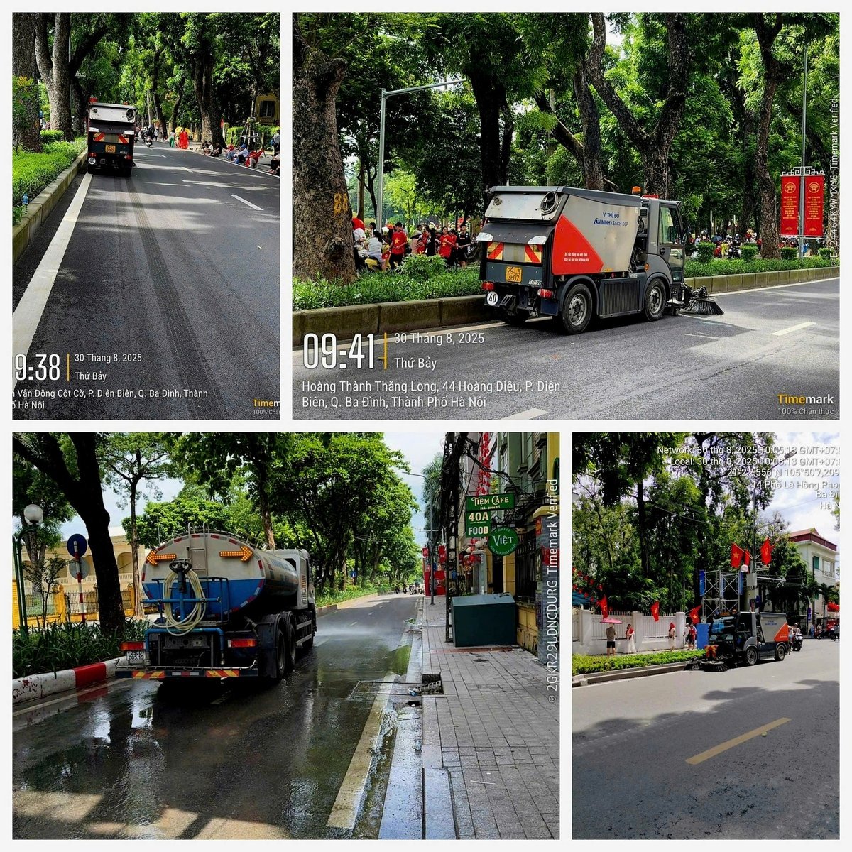 Xe quyét hút chuyên dụng sau thu gom. Ảnh: Quang Trung. Xe quyét hút chuyên dụng sau thu gom. Ảnh: Quang Trung.