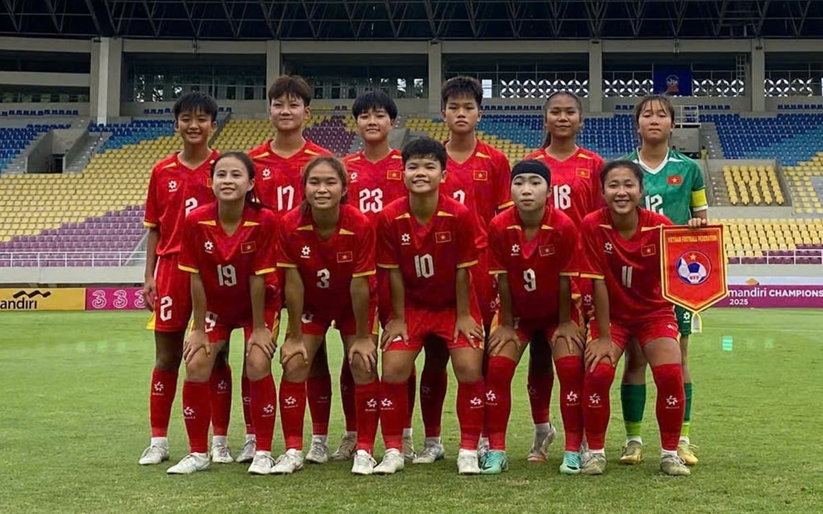 U16 nữ Việt Nam giành hạng ba Giải U16 nữ Đông Nam Á 2025. Ảnh: VFF. U16 nữ Việt Nam giành hạng ba Giải U16 nữ Đông Nam Á 2025. Ảnh: VFF.