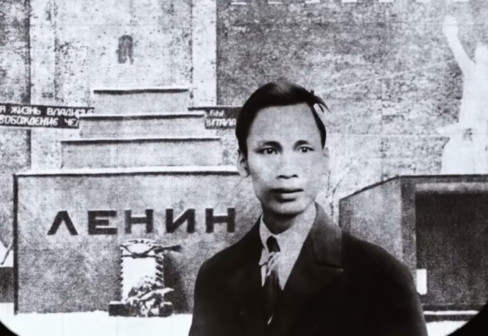 'Ôi đường đến với Lênin là đường về Tổ quốc'. Tranh: Thiếc.