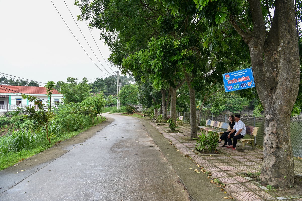 Công viên làng của thôn Đền. Ảnh: Dương Đình Tường.