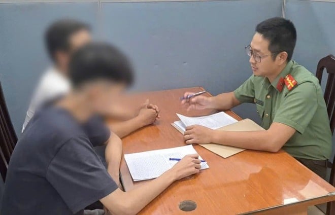Đối tượng N. tại cơ quan Công an. Ảnh: Công an TP Hà Nội. Đối tượng N. tại cơ quan Công an. Ảnh: Công an TP Hà Nội.