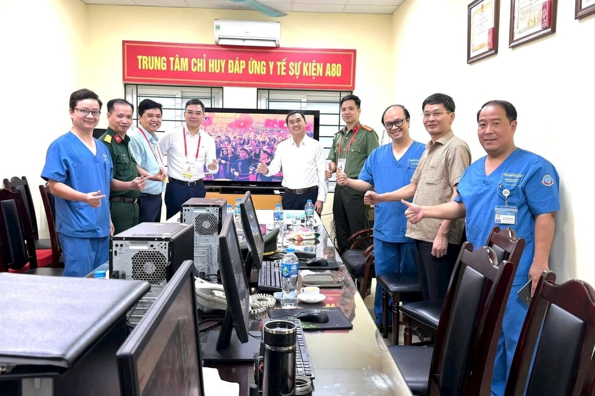 Trung tâm Chỉ huy đáp ứng y tế sự kiện A80 luôn sẵn sàng ứng trực. Ảnh: Bộ Y tế. Trung tâm Chỉ huy đáp ứng y tế sự kiện A80 luôn sẵn sàng ứng trực. Ảnh: Bộ Y tế.