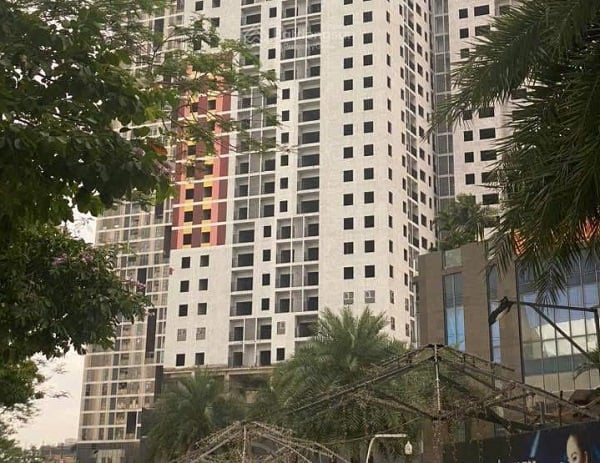 Chung cư BID Residences (Phường Dương Nội, TP Hà Nội) đang chuẩn bị được lăn sơn. Ảnh: Thùy Linh. Chung cư BID Residences (Phường Dương Nội, TP Hà Nội) đang chuẩn bị được lăn sơn. Ảnh: Thùy Linh.