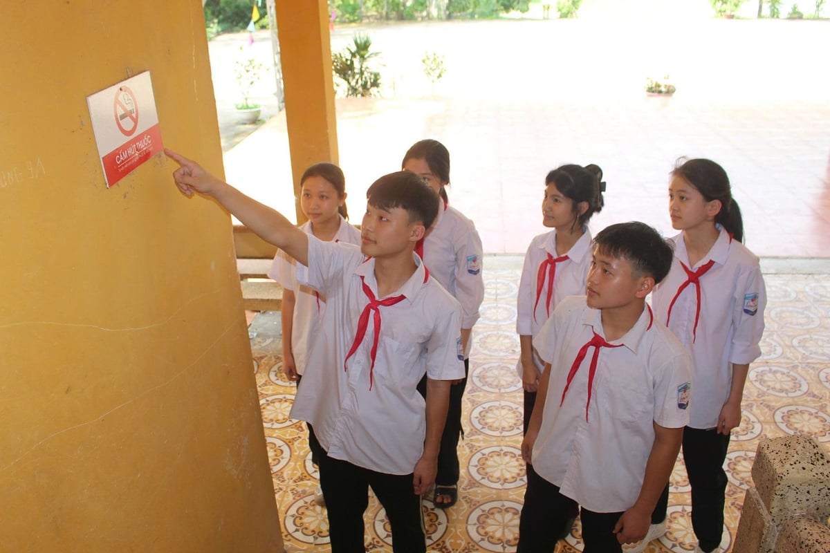 Nhận thức về tác hại thuốc lá của học sinh Thái Nguyên ngày càng được nâng cao. Ảnh: Quang Linh. Nhận thức về tác hại thuốc lá của học sinh Thái Nguyên ngày càng được nâng cao. Ảnh: Quang Linh.