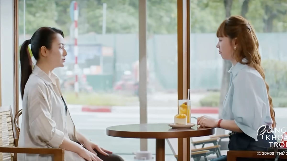 Lam lo lắng cho Ngân nên quyết gặp để nói chuyện, còn đưa cho bạn cả đồ ăn. Ảnh CMH