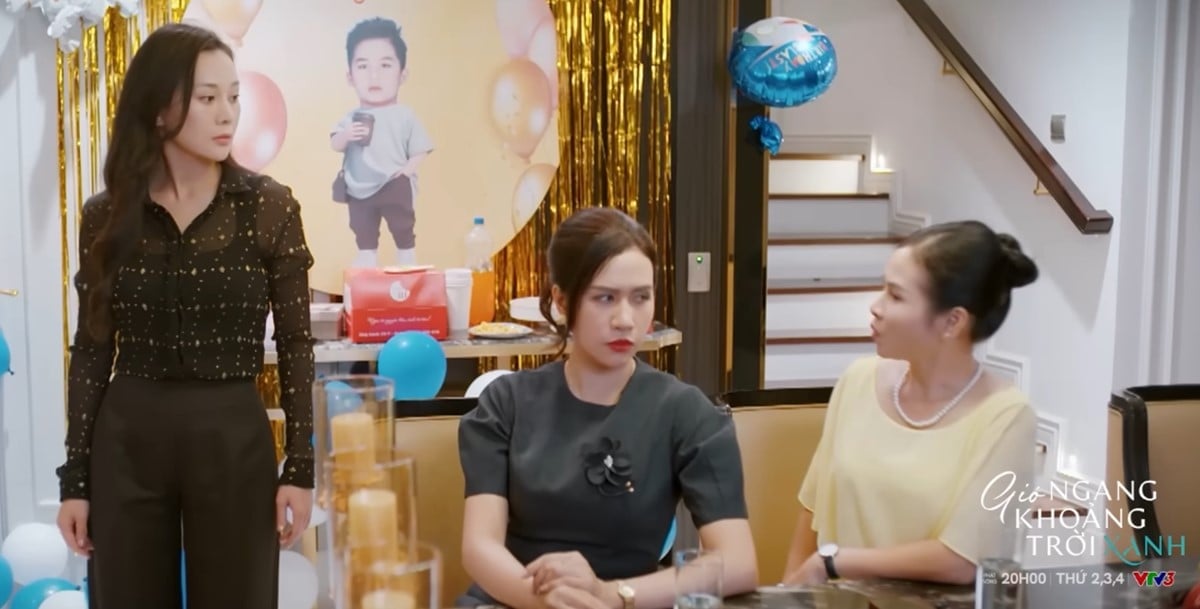 Mỹ Anh phát hiện con trai mất tích trong bữa tiệc sinh nhật của bạn. Ảnh CMH