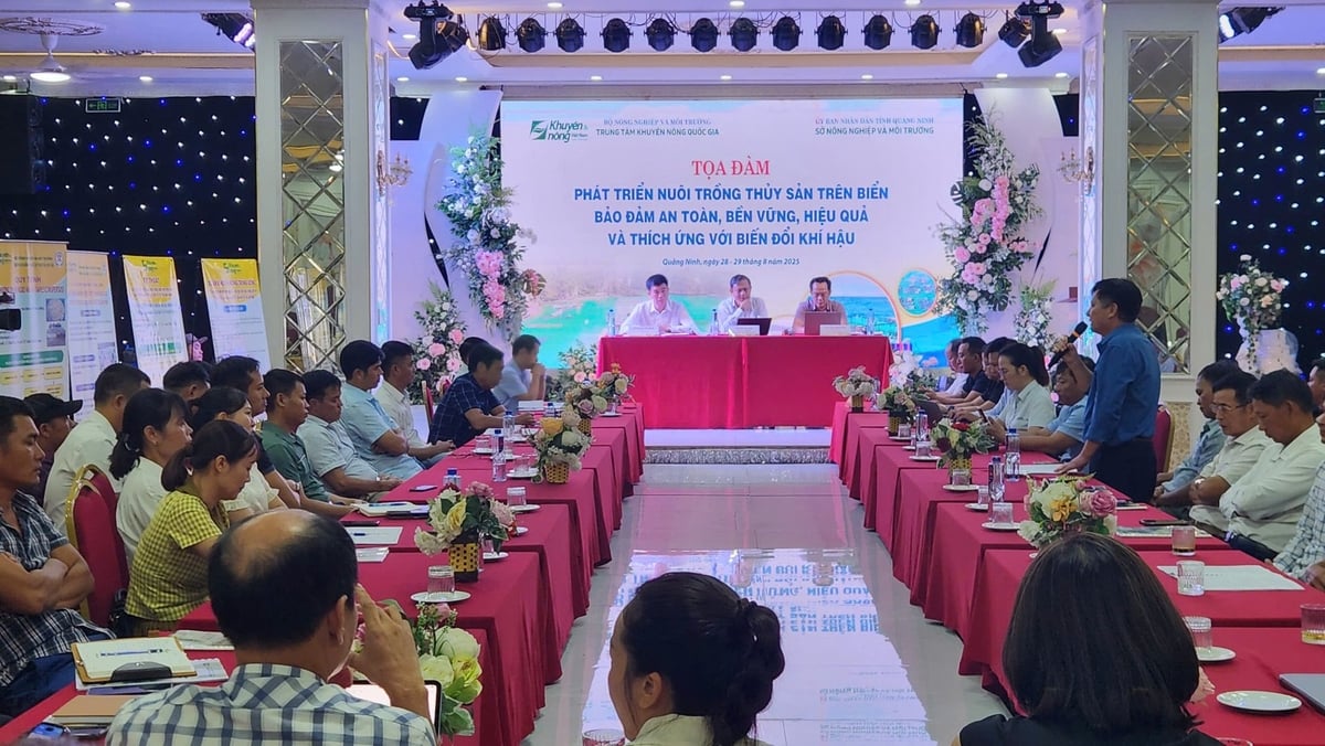 Tọa đàm diễn ra trong không khí trao đổi thẳng thắn, nhằm giải đáp những vướng mắc còn tồn tại trong ngành nuôi biển tại Quảng Ninh. Ảnh: Nguyễn Thành. Tọa đàm diễn ra trong không khí trao đổi thẳng thắn, nhằm giải đáp những vướng mắc còn tồn tại trong ngành nuôi biển tại Quảng Ninh. Ảnh: Nguyễn Thành.
