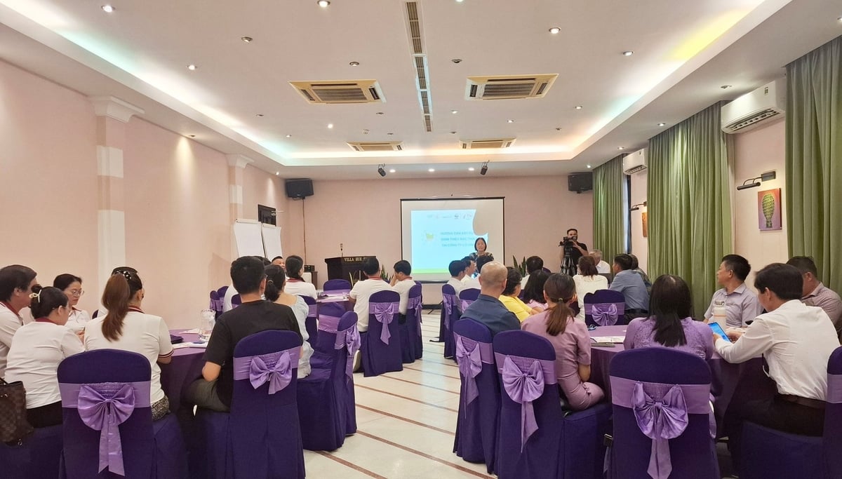 Buổi họp xây dựng quy trình chuẩn (SOP) giảm nhựa tại các đơn vị kinh doanh lữ hành ở Huế. Ảnh: Văn Dinh. Buổi họp xây dựng quy trình chuẩn (SOP) giảm nhựa tại các đơn vị kinh doanh lữ hành ở Huế. Ảnh: Văn Dinh.