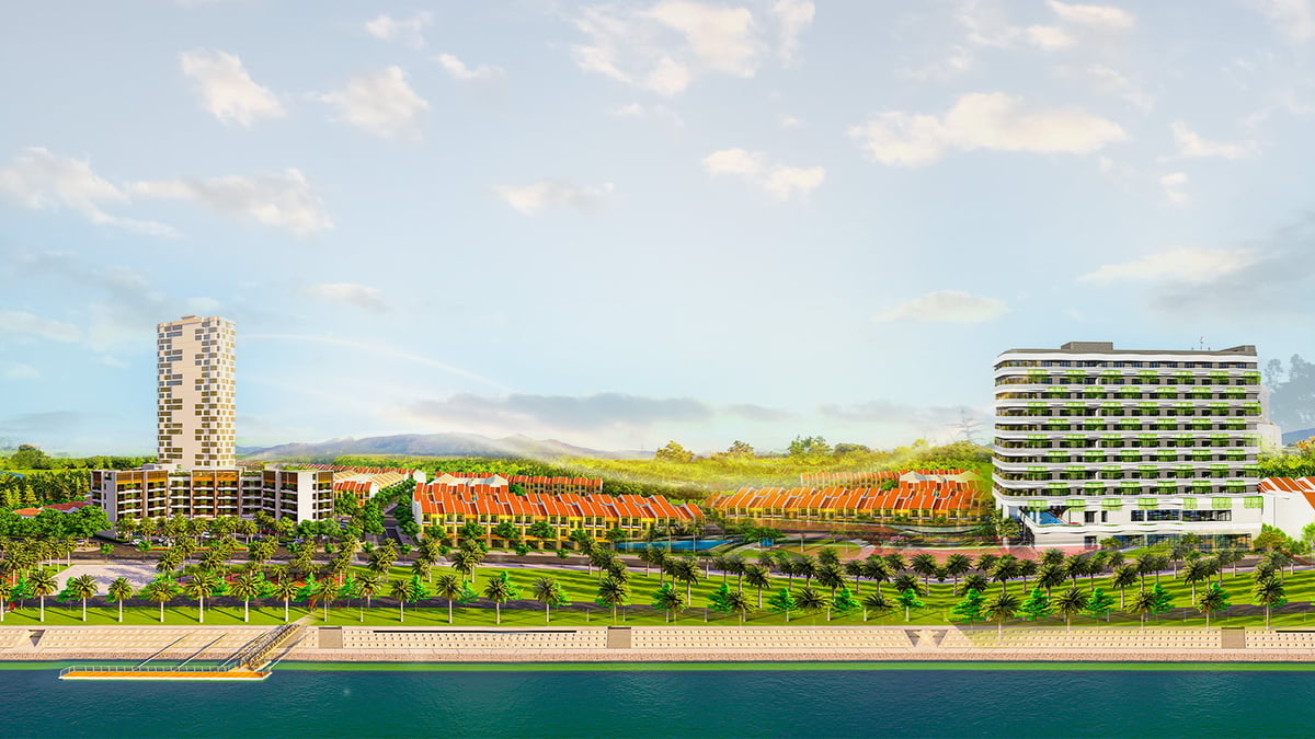Phối cảnh dự án khách sạn Fivitel Nam Hội An và Resort Fivires thuộc Khu đô thị du lịch Nam Hội An. Ảnh: BTC. Phối cảnh dự án khách sạn Fivitel Nam Hội An và Resort Fivires thuộc Khu đô thị du lịch Nam Hội An. Ảnh: BTC.