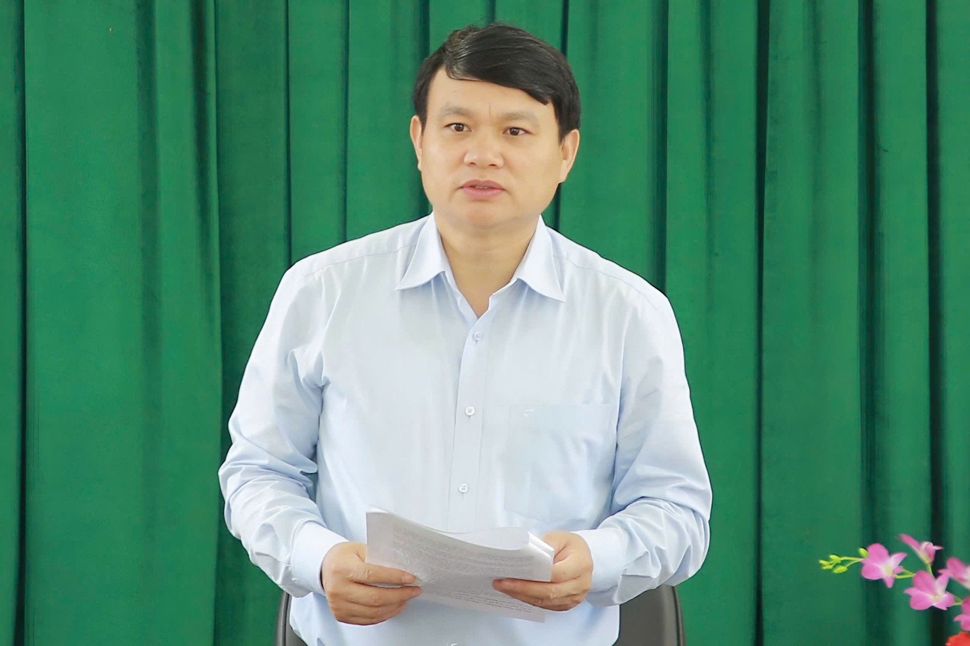 Ông Đặng Ngọc Hậu yêu cầu các đơn vị tập trung giải quyết các khó khăn, vướng mắc, đẩy nhanh tiến độ dự án. Ảnh: Nguyễn Nga. Ông Đặng Ngọc Hậu yêu cầu các đơn vị tập trung giải quyết các khó khăn, vướng mắc, đẩy nhanh tiến độ dự án. Ảnh: Nguyễn Nga.