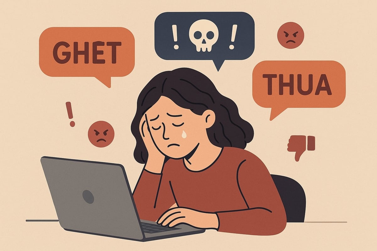 Hành vi bắt nạt trên mạng xã hội luôn gây ra tổn thương tinh thần cho nạn nhân yếu đuối. Ảnh: TL Hành vi bắt nạt trên mạng xã hội luôn gây ra tổn thương tinh thần cho nạn nhân yếu đuối. Ảnh: TL