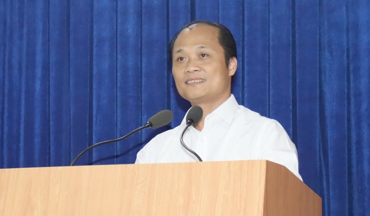 Ông Nguyễn Tuấn Anh - Tỉnh ủy viên, Giám đốc Sở Nông nghiệp và Môi trường tỉnh Đồng Nai phát biểu chỉ đạo tại buổi công bố Quyết định. Ảnh: CTV. Ông Nguyễn Tuấn Anh - Tỉnh ủy viên, Giám đốc Sở Nông nghiệp và Môi trường tỉnh Đồng Nai phát biểu chỉ đạo tại buổi công bố Quyết định. Ảnh: CTV.