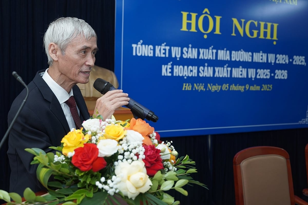 Ông Nguyễn Văn Lộc, Chủ tịch Hiệp hội Mía đường Việt Nam chia sẻ những thuận lợi và khó khăn trong niên vụ 2024-2025. Ảnh: Bảo Thắng. Ông Nguyễn Văn Lộc, Chủ tịch Hiệp hội Mía đường Việt Nam chia sẻ những thuận lợi và khó khăn trong niên vụ 2024-2025. Ảnh: Bảo Thắng.