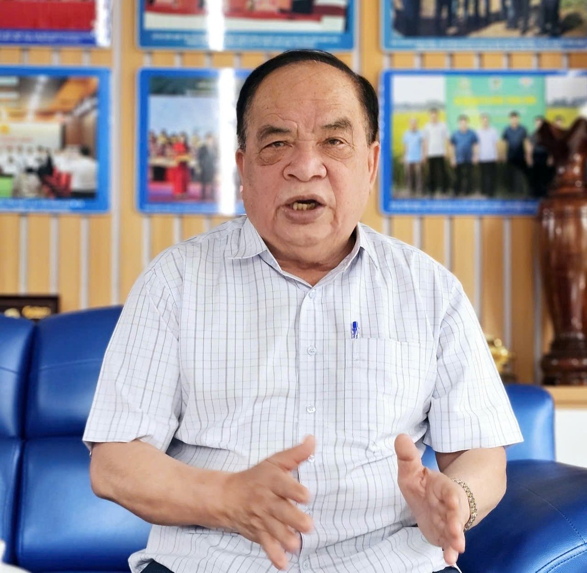 Ông Nguyễn Hồng Lam, Chủ tịch Tập đoàn Quế Lâm. Ảnh: Hoàng Anh.