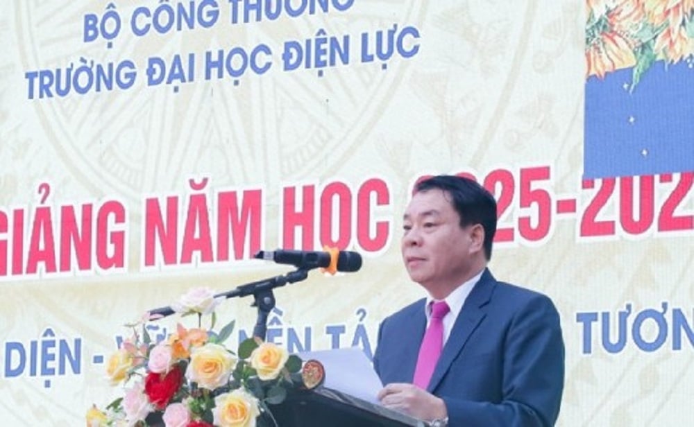 PGS. TS. Vũ Đình Ngọ, Chủ tịch Hội đồng Trường Đại học Điện lực cho biết, năm học vừa qua, tập thể Trường Đại học Điện lực hoàn thành tốt chỉ tiêu đề ra. Ảnh: EPU. PGS. TS. Vũ Đình Ngọ, Chủ tịch Hội đồng Trường Đại học Điện lực cho biết, năm học vừa qua, tập thể Trường Đại học Điện lực hoàn thành tốt chỉ tiêu đề ra. Ảnh: EPU.