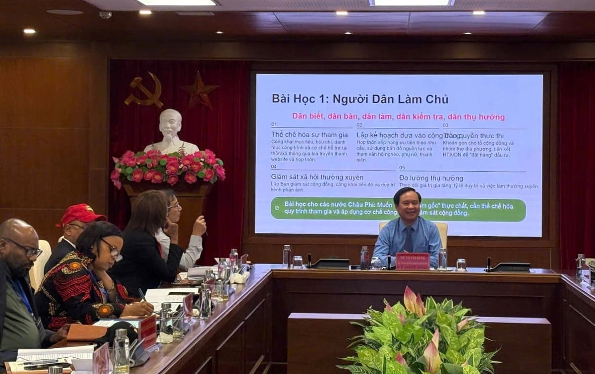 Theo Thứ trưởng, những gì Việt Nam đã trải qua và vượt qua có thể trở thành nguồn tham khảo thiết thực cho các quốc gia châu Phi hôm nay. Ảnh: KC. Theo Thứ trưởng, những gì Việt Nam đã trải qua và vượt qua có thể trở thành nguồn tham khảo thiết thực cho các quốc gia châu Phi hôm nay. Ảnh: KC.
