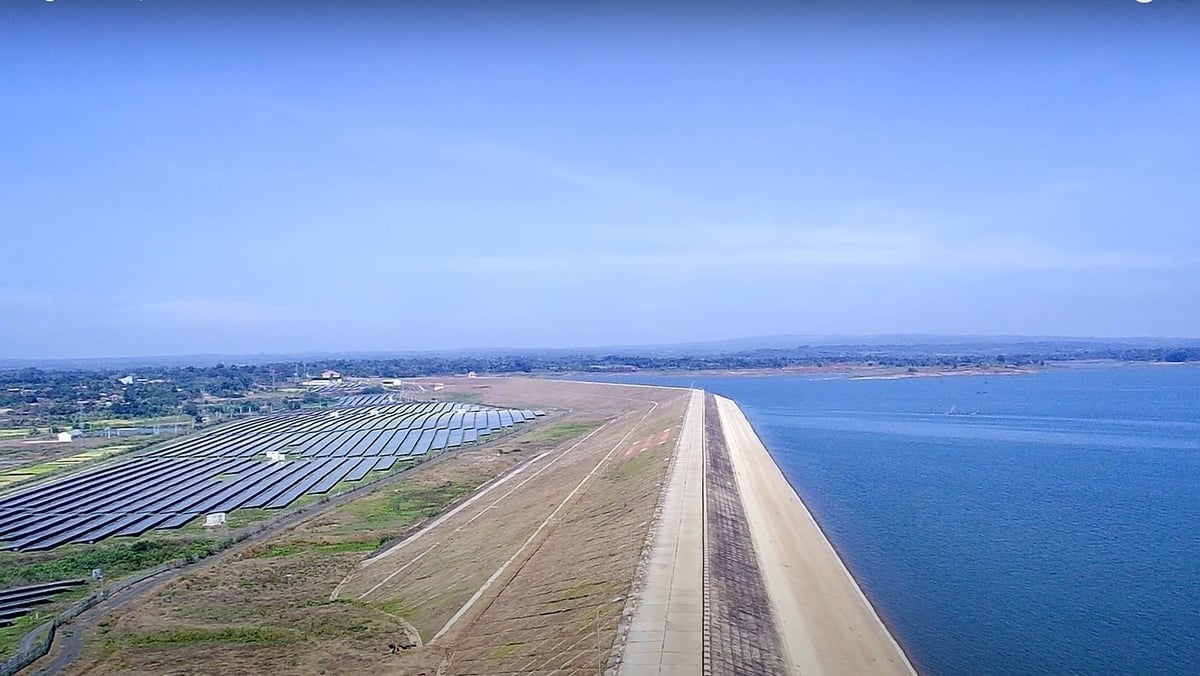 The Krong Buk Ha reservoir in Ea Phe commune, Krong Pak district, began construction in December 2005, with a total investment of over VND 2.081 trillion financed through government bonds, under the management of Irrigation Construction Investment Management Board No. 8. Photo: DT.