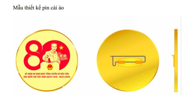 Mẫu thiết kế pin cài áo. Ảnh: Báo Văn hóa.