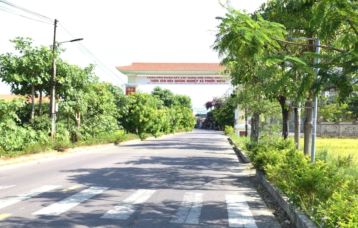 Đường vào thôn Quảng Nghiệp (xã Tuy Phước Bắc). Ảnh:V.Đ.T. Đường vào thôn Quảng Nghiệp (xã Tuy Phước Bắc). Ảnh:V.Đ.T.