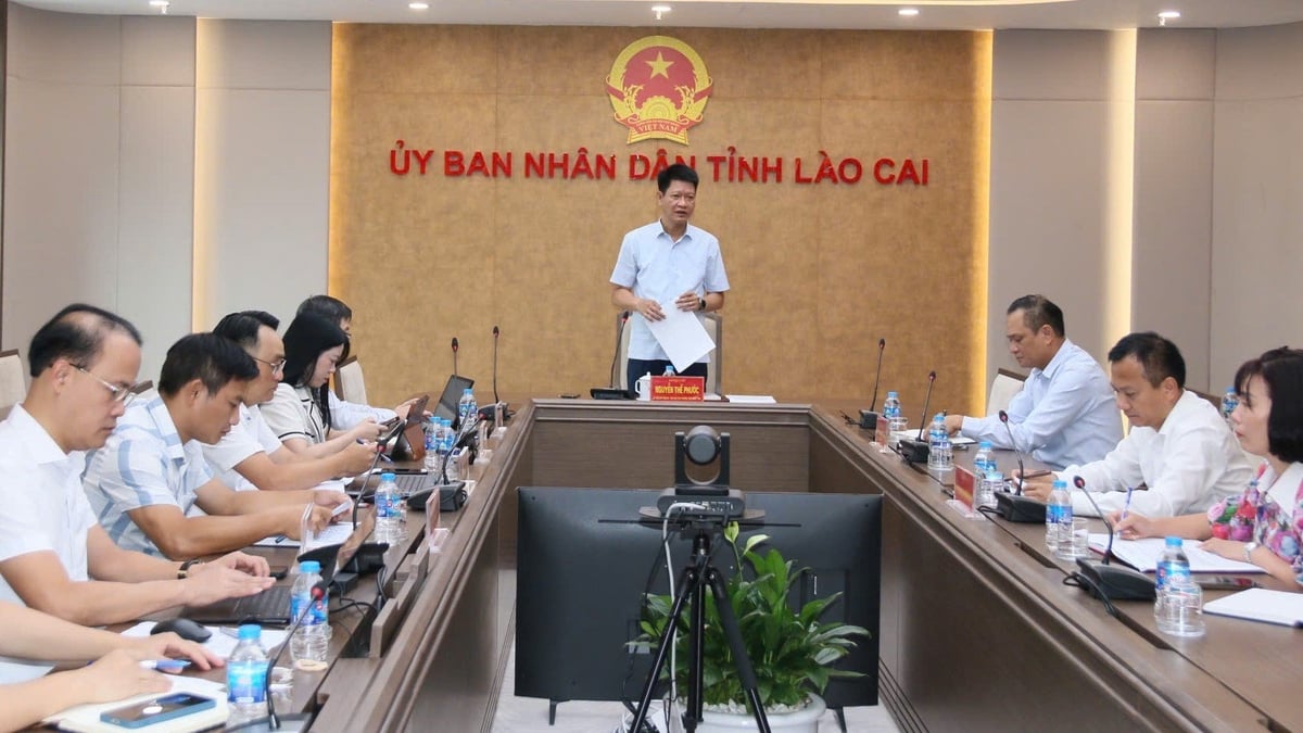 UBND tỉnh Lào Cai tổ chức họp tháo gỡ khó khăn trong công tác GPMB dự án. Ảnh: Thanh Tiến. UBND tỉnh Lào Cai tổ chức họp tháo gỡ khó khăn trong công tác GPMB dự án. Ảnh: Thanh Tiến.