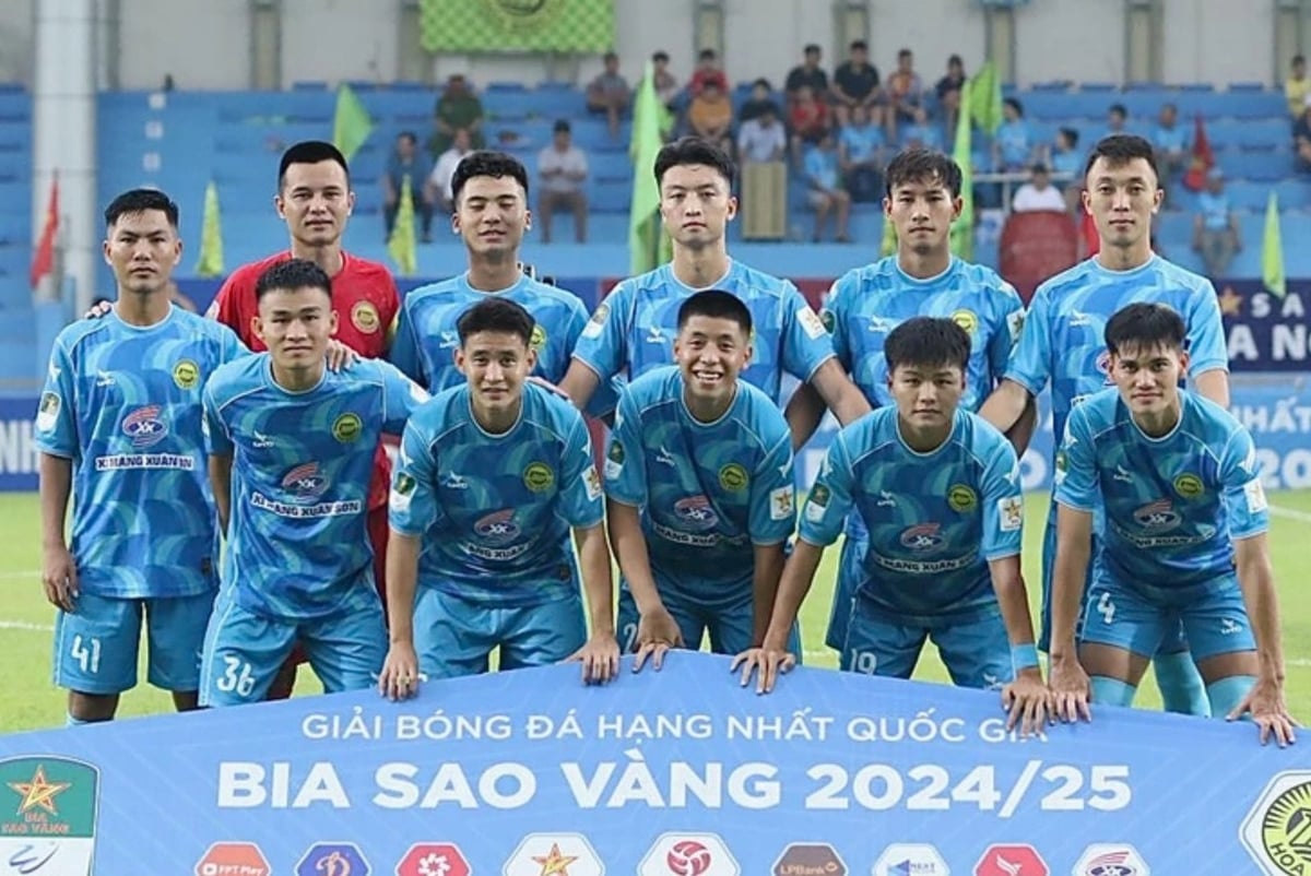 Hòa Bình FC tại giải hạng Nhất mùa bóng 2024/2025. Ảnh:VPF. Hòa Bình FC tại giải hạng Nhất mùa bóng 2024/2025. Ảnh:VPF.