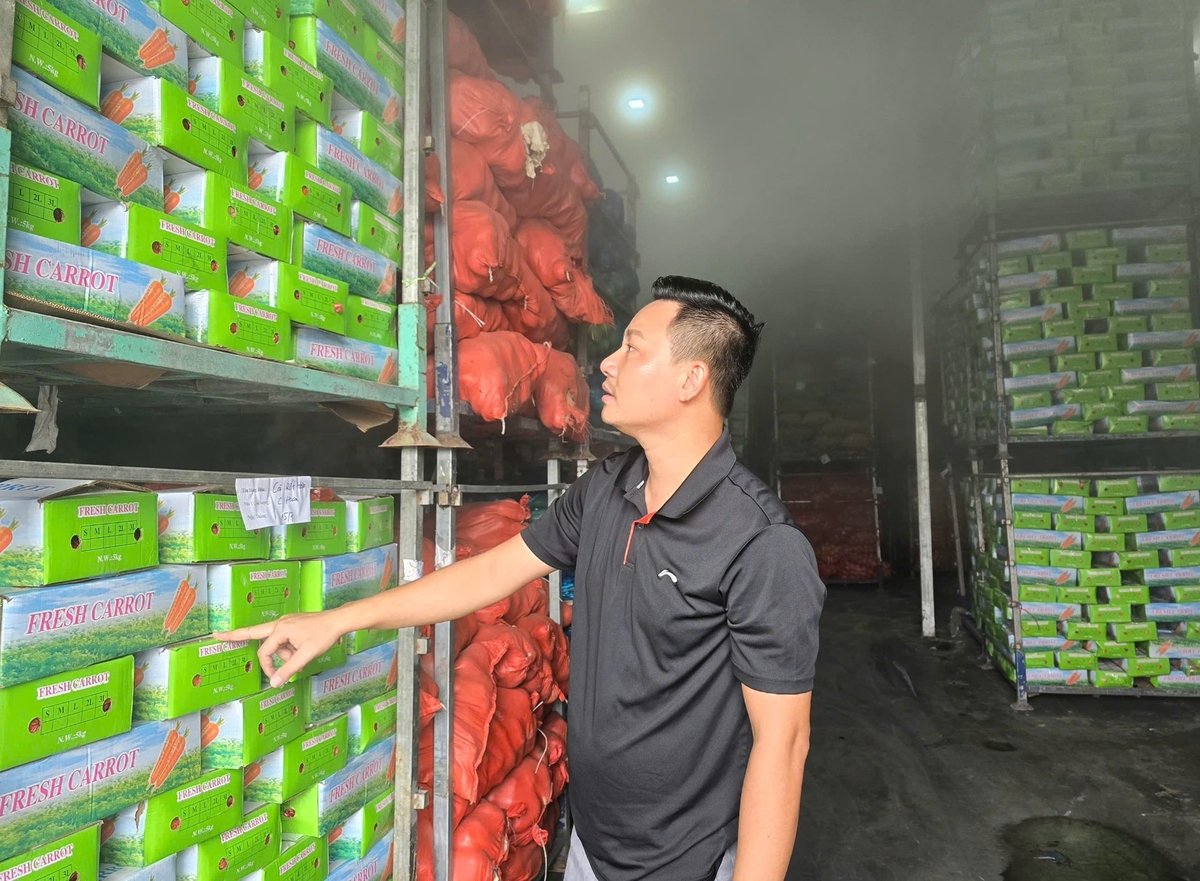 Kho lạnh bảo quản dưa của HTX Hoàng Nam Phát. Ảnh: Đinh Mười. Kho lạnh bảo quản dưa của HTX Hoàng Nam Phát. Ảnh: Đinh Mười.