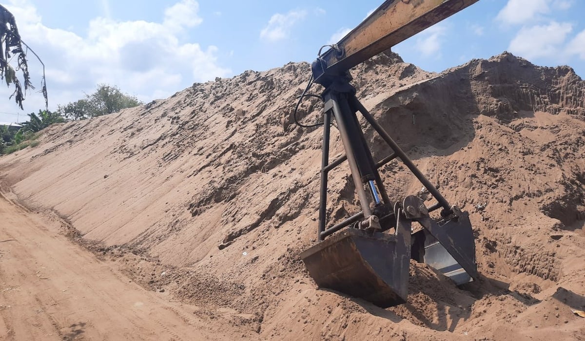 Nhiều mỏ cát trên địa bàn Đồng Tháp thời gian qua khai thác rất chậm. Ảnh: Thanh Bạch.