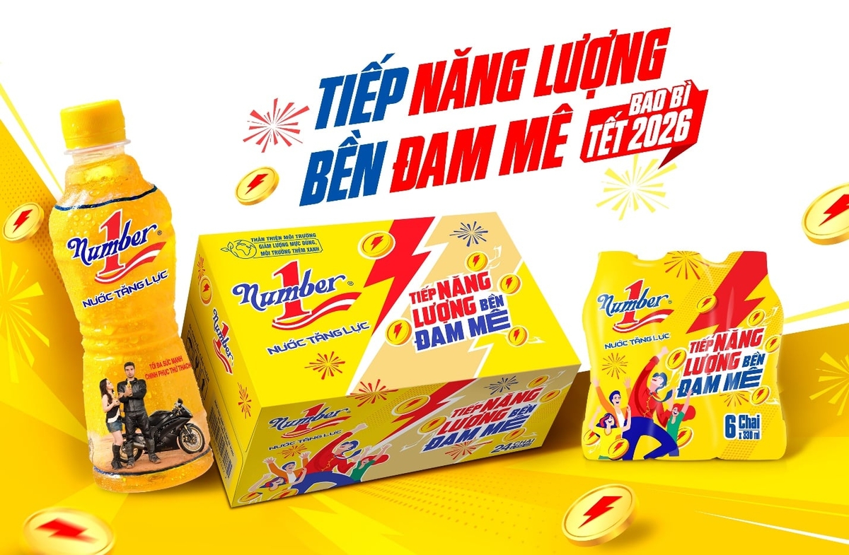 Phiên bản bao bì Tết mới gửi gắm nhiều thông điệp ý nghĩa đến từ Number 1. Ảnh: Tân Hiệp Phát.