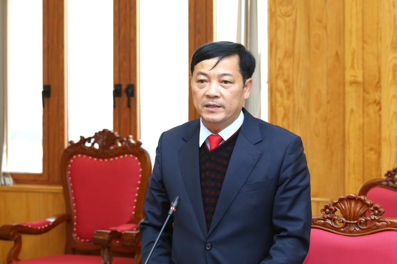 Ông Lê Trọng Yên phát biểu nhận nhiệm vụ. Ảnh: PH.