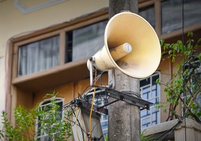 Hệ thống loa truyền thanh tại phường Điện Biên Phủ, tỉnh Điện Biên. Ảnh: H.C.