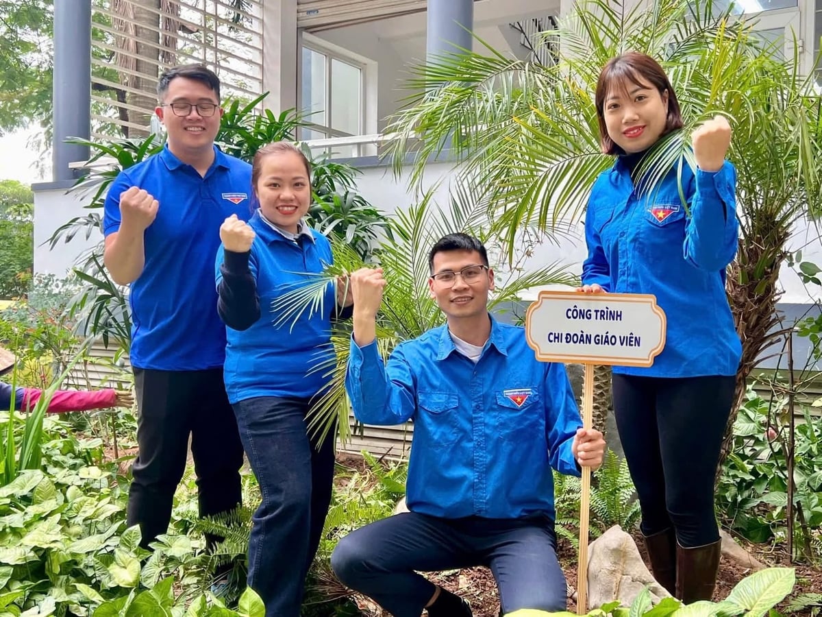 Mỗi giáo viên trường THCS Trương Công Giai là một tấm gương sống xanh, lan tỏa và truyền thông điệp về môi trường thông qua mỗi tiết học. Ảnh: Trường THCS Trương Công Giai.
