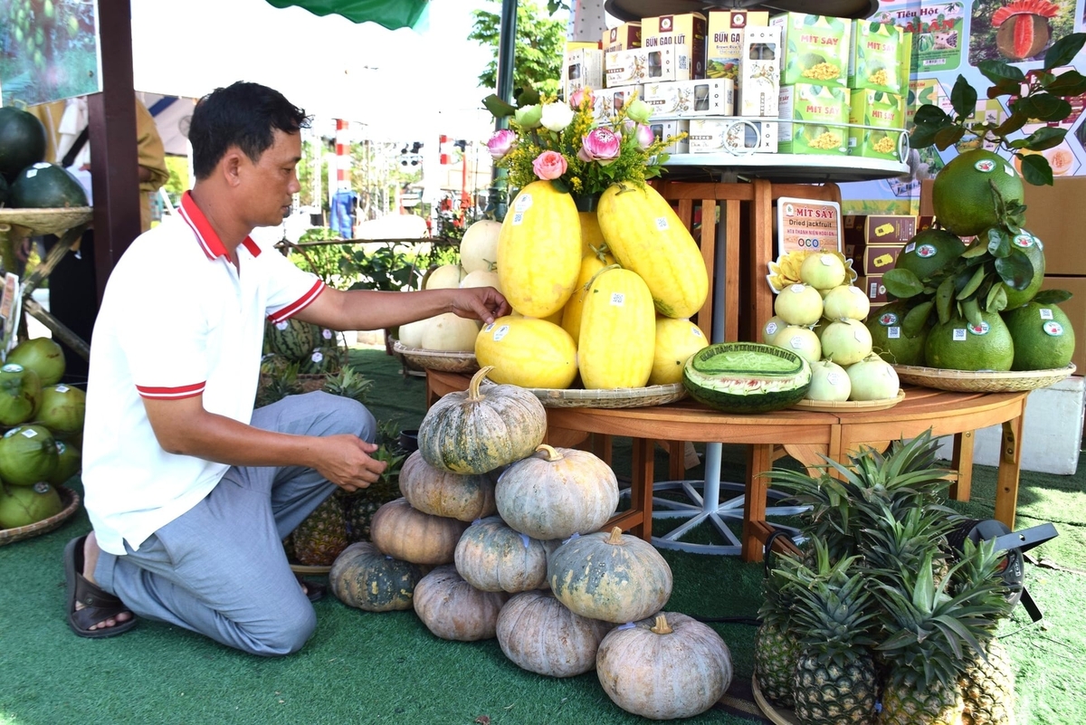 Sản phẩm OCOP của xã Hoài Ân (Gia Lai). Ảnh: V.Đ.T.