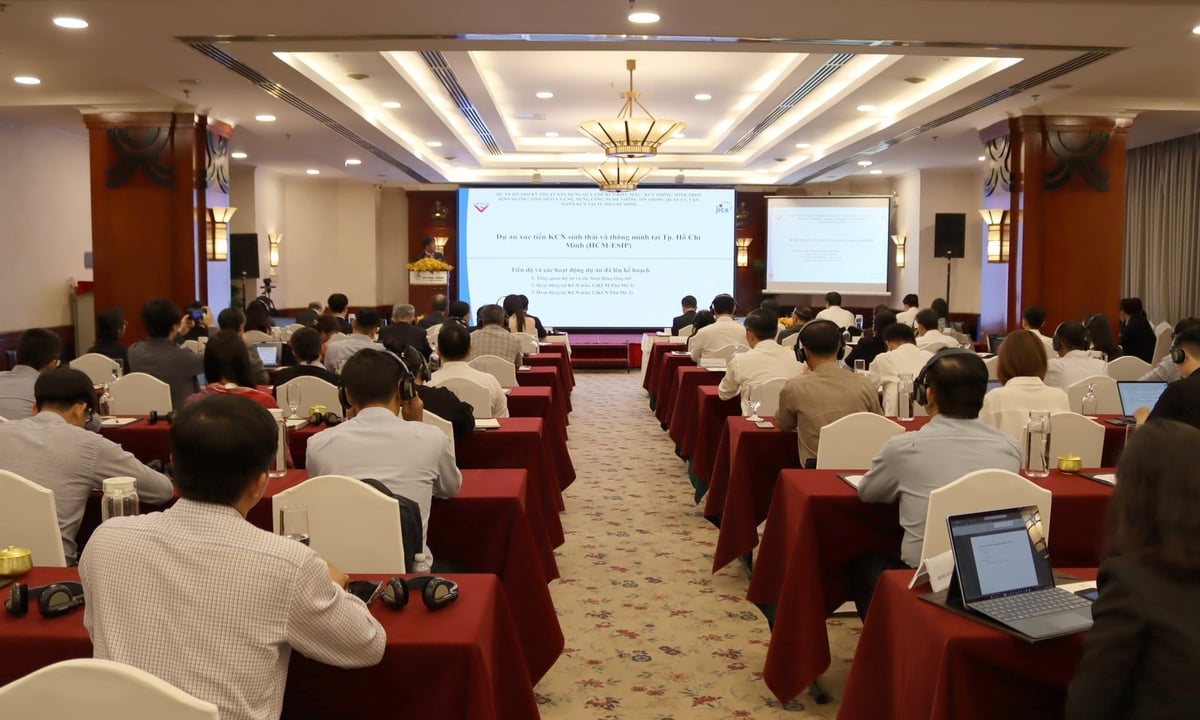 HEPZA phối hợp với JICA tổ chức buổi làm việc trao đổi kỹ thuật về thúc đẩy phát triển khu công nghiệp sinh thái trên địa bàn thành phố. Ảnh: Tường Tú.