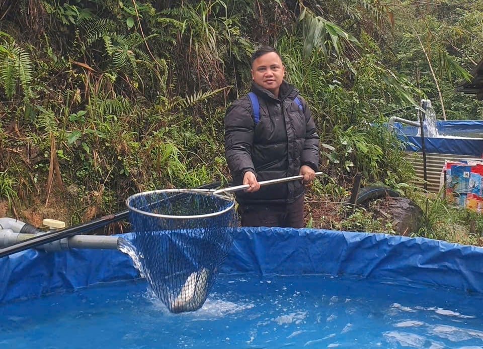 Không chỉ mang lại thu nhập ổn định, mô hình này còn mở ra hướng phát triển kinh tế mới cho Trà Linh. Ảnh: T.L.