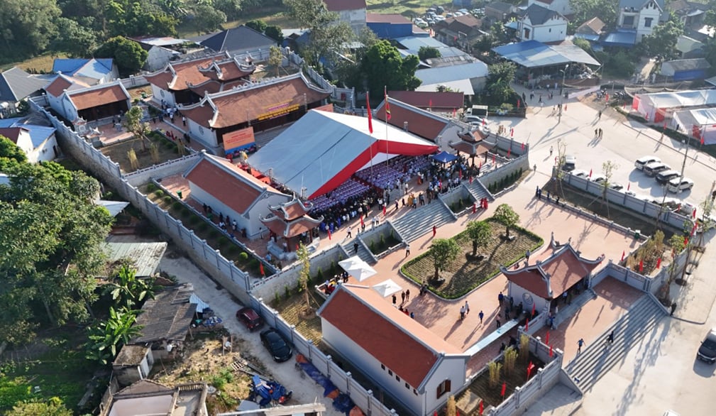 Khu di tích đền thờ Lý Nam Đế. Ảnh: Du lịch Thái Nguyên.