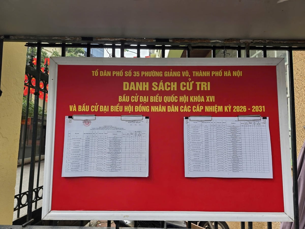 Phường Giảng Võ xác định công tác rà soát, lập danh sách cử tri là khâu then chốt, quyết định tính chính xác và minh bạch của cuộc bầu cử. Ảnh: Lan Chi.