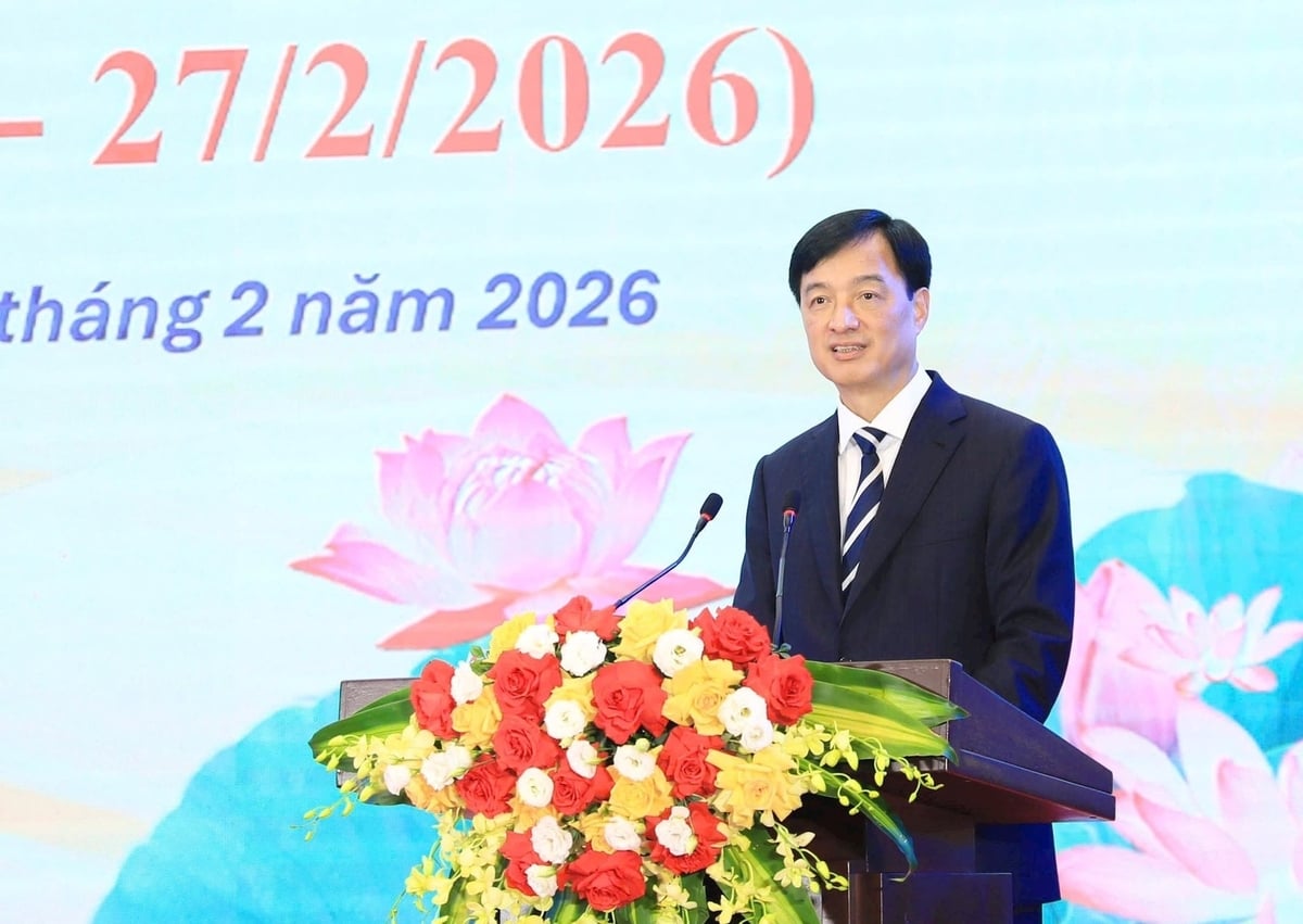 Bí thư Thành ủy Hà Nội Nguyễn Duy Ngọc phát biểu tại lễ kỷ niệm. Ảnh: Quang Thái.