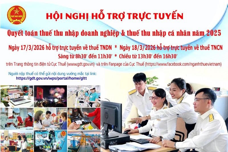 Chương trình diễn ra trong 2 ngày 17-18/3/2026. Ảnh: Cục Thuế. 